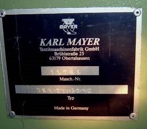 Used Pre-owned Karl Mayer DSE21/30 NC sold by D&S International Warp Knitting Spare Parts and Machinery