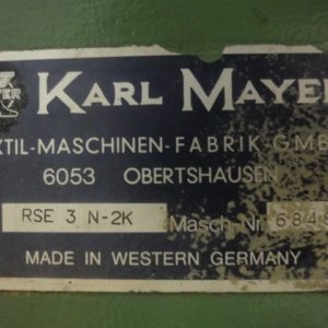 Used Pre-owned Karl Mayer RSE3N-2K sold by D&S International Warp Knitting Spare Parts and Machinery