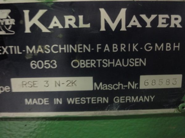Used Pre-owned Karl Mayer RSE3N-2K sold by D&S International Warp Knitting Spare Parts and Machinery