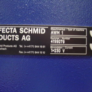 Used Pre-owned Perfecta Rewinder Model AWM1 sold by D&S International Warp Knitting Spare Parts and Machinery