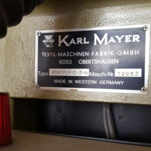 Used Pre-owned Karl Mayer RD6DPLM sold by D&S International Warp Knitting Spare Parts and Machinery