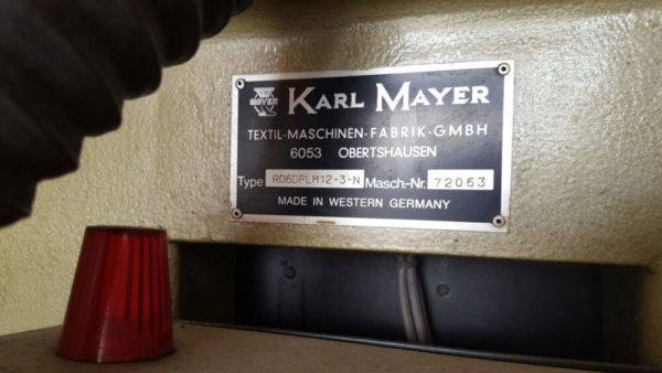 Used Pre-owned Karl Mayer RD6DPLM sold by D&S International Warp Knitting Spare Parts and Machinery