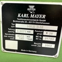 Used Pre-owned Karl Mayer HKS3M sold by D&S International Warp Knitting Spare Parts and Machinery